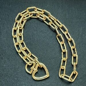 Gold Heart Chain Necklace